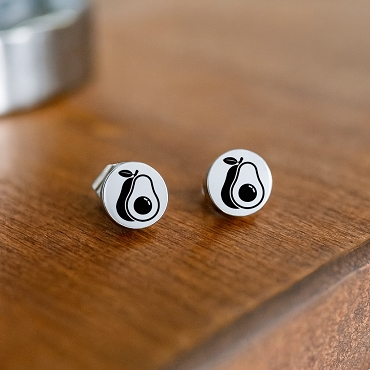 Avocado Stud Earrings